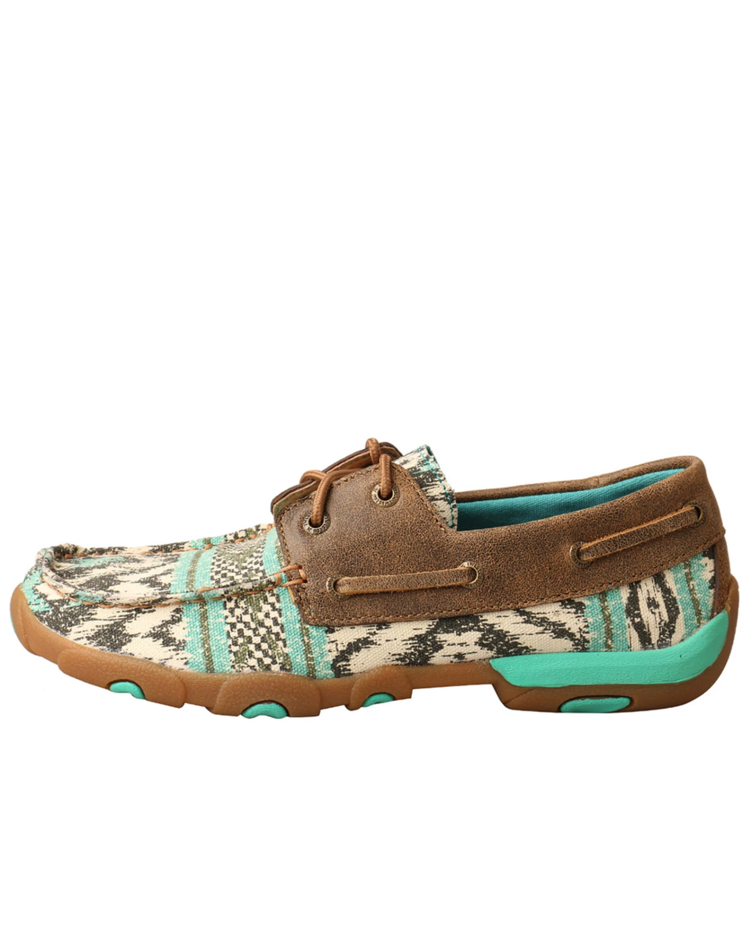 Twisted X Women's Canvas Boat Shoes - Moc Toe 7 Twisted X Women's Canvas Boat Shoes - Moc Toe - Image 5