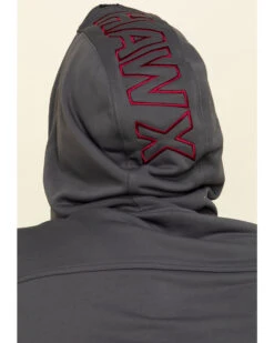 Hawx Men's Gray Tech Logo Hooded Work Sweatshirt - Tall 13 Hawx Men's Gray Tech Logo Hooded Work Sweatshirt - Tall -Western Cowboy Equipment Store 2000297060 021 P5
