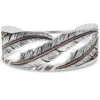 Montana Silversmiths Women's Wind Dancer Pierced Feather Cuff Bracelet 2 Montana Silversmiths Women's Wind Dancer Pierced Feather Cuff Bracelet -Western Cowboy Equipment Store 2000318582 040 P1