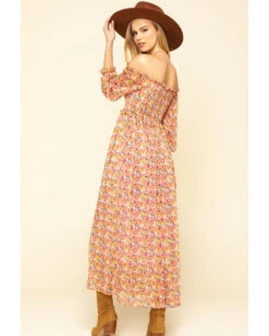 Molly Bracken Women's Pink Print Smock Dress