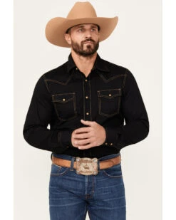 Wrangler Retro Premium Men's Solid Long Sleeve Western Shirt 11 Wrangler Retro Premium Men's Solid Long Sleeve Western Shirt -Western Cowboy Equipment Store 2000320790 001 P1