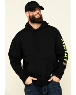 Ariat Men's Black/Lime Rebar Graphic Hooded Work Sweatshirt 11 Ariat Men's Black/Lime Rebar Graphic Hooded Work Sweatshirt -Western Cowboy Equipment Store 2000322151 001 P1