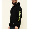 Ariat Men's Black/Lime Rebar Graphic Hooded Work Sweatshirt 1 Ariat Men's Black/Lime Rebar Graphic Hooded Work Sweatshirt -Western Cowboy Equipment Store 2000322151 001 P3