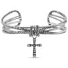 Montana Silversmiths Women's Faith On A Loop Cross Bracelet