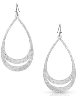 Montana Silversmiths Women's Think Twice Teardrop Earrings