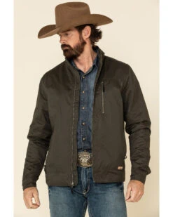 Powder River Outfitters Men's Cotton Zip Front Jacket 10 Powder River Outfitters Men's Cotton Zip Front Jacket -Western Cowboy Equipment Store 2000325925 341 P1