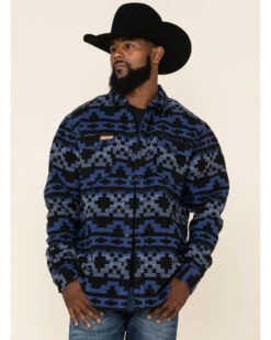 Powder River Outfitters Men's Southwestern Print Jacquard Shirt Jacket 11 Powder River Outfitters Men's Southwestern Print Jacquard Shirt Jacket -Western Cowboy Equipment Store 2000325930 410 P1