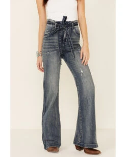 Flying Tomato Women's Tie-Front Flare Jeans 8 Flying Tomato Women's Tie-Front Flare Jeans -Western Cowboy Equipment Store 2000327499 400 P2