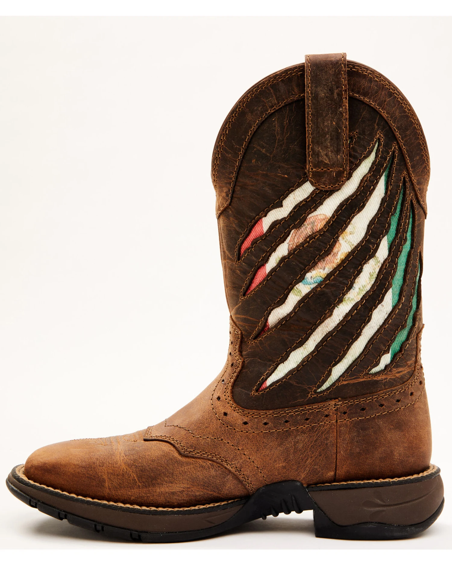 Shyanne Women's Xero Gravity Lite Mexican Flag Western Performance Boots - Broad Square Toe 7 Shyanne Women's Xero Gravity Lite Mexican Flag Western Performance Boots - Broad Square Toe - Image 5