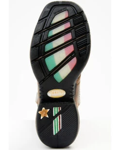 Shyanne Women's Xero Gravity Lite Mexican Flag Western Performance Boots - Broad Square Toe