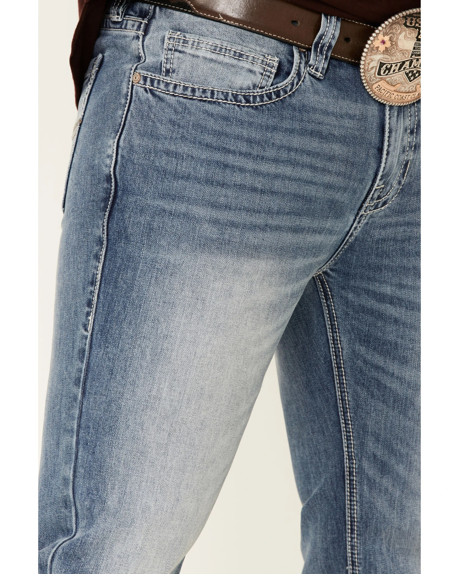 Rock & Roll Denim Men's Light Vintage Revolver Stretch Slim Straight Jeans 3 Rock & Roll Denim Men's Light Vintage Revolver Stretch Slim Straight Jeans