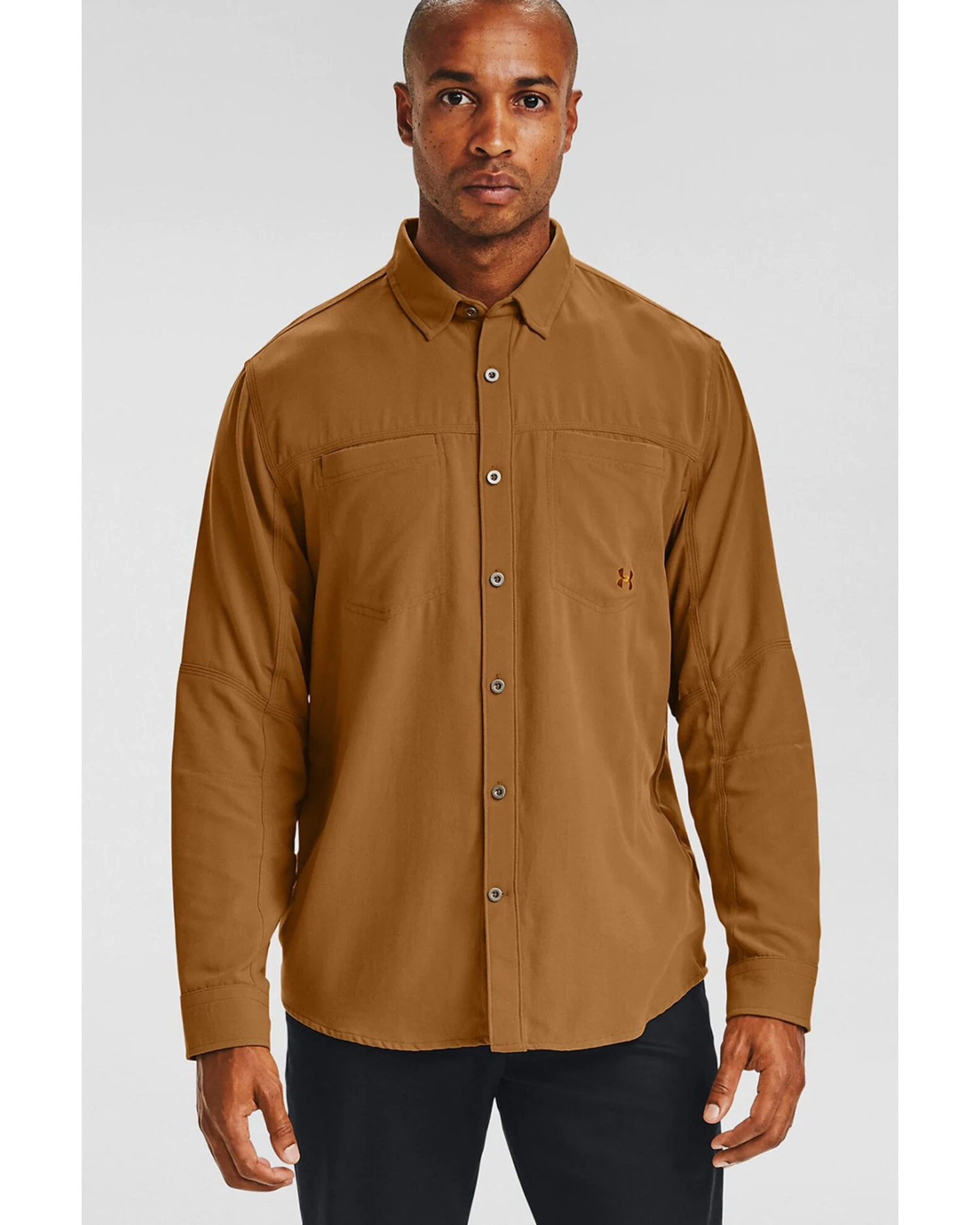 Under Armour Men's Yellow Payload Button Down Long Sleeve Work Shirt 4 Under Armour Men's Yellow Payload Button Down Long Sleeve Work Shirt - Image 2