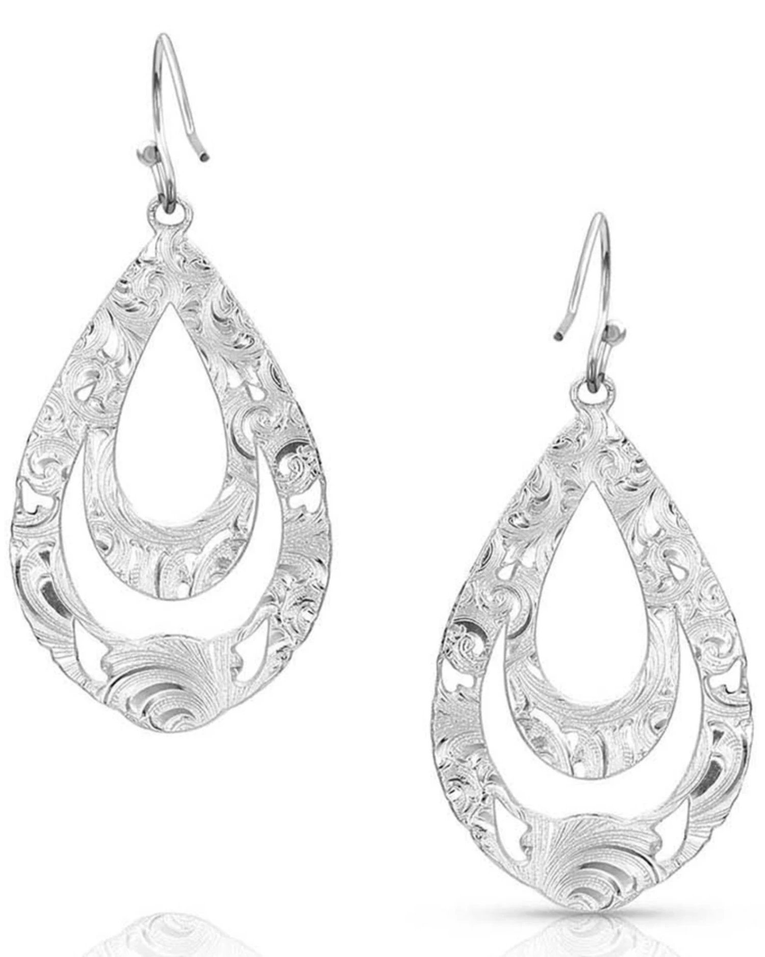 Montana Silversmiths Women's Hidden Canyon Turquoise Earrings 3 Montana Silversmiths Women's Hidden Canyon Turquoise Earrings