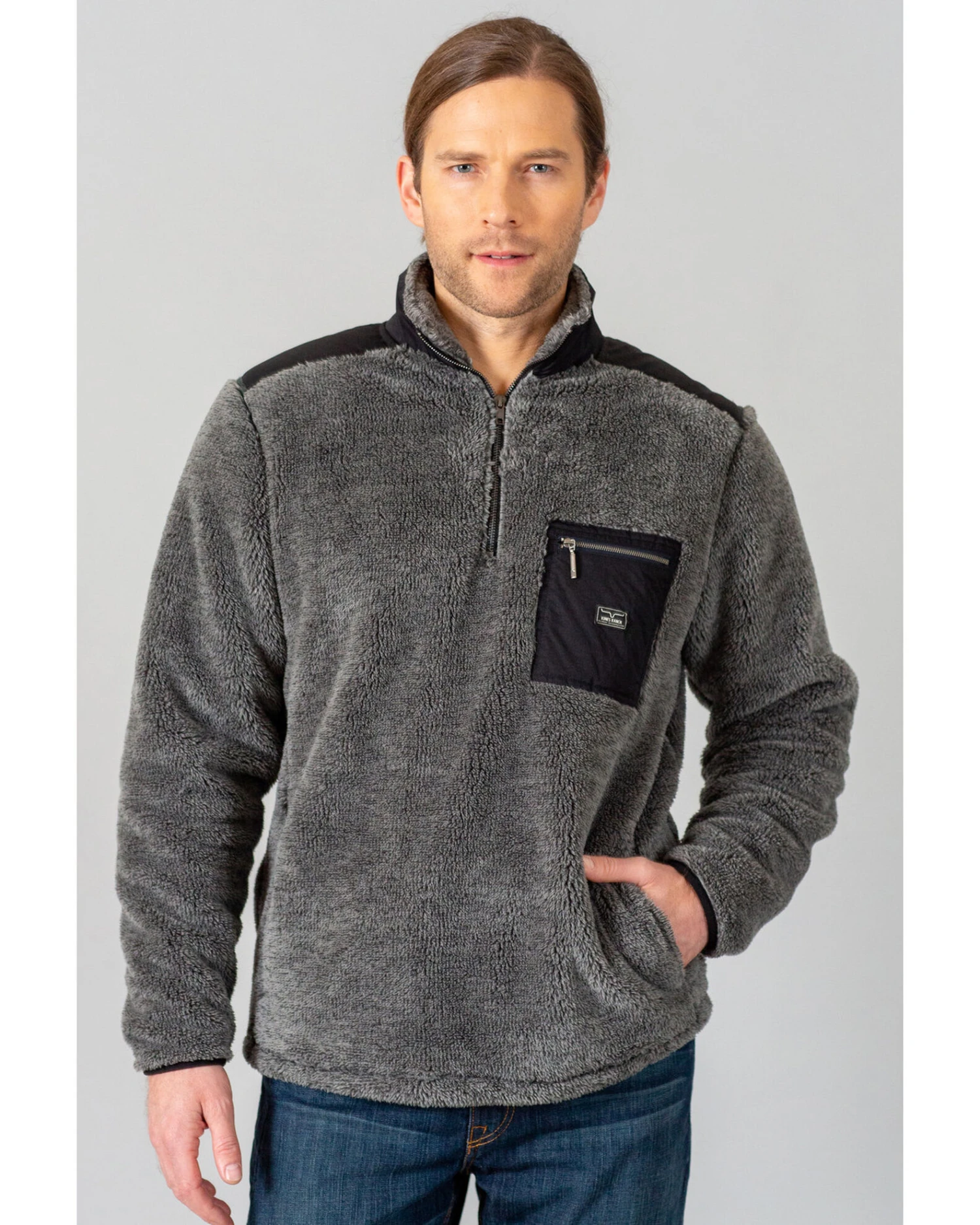 Kimes Ranch Men's Whiskey Fleece 1/4 Zip Pullover 3 Kimes Ranch Men's Whiskey Fleece 1/4 Zip Pullover