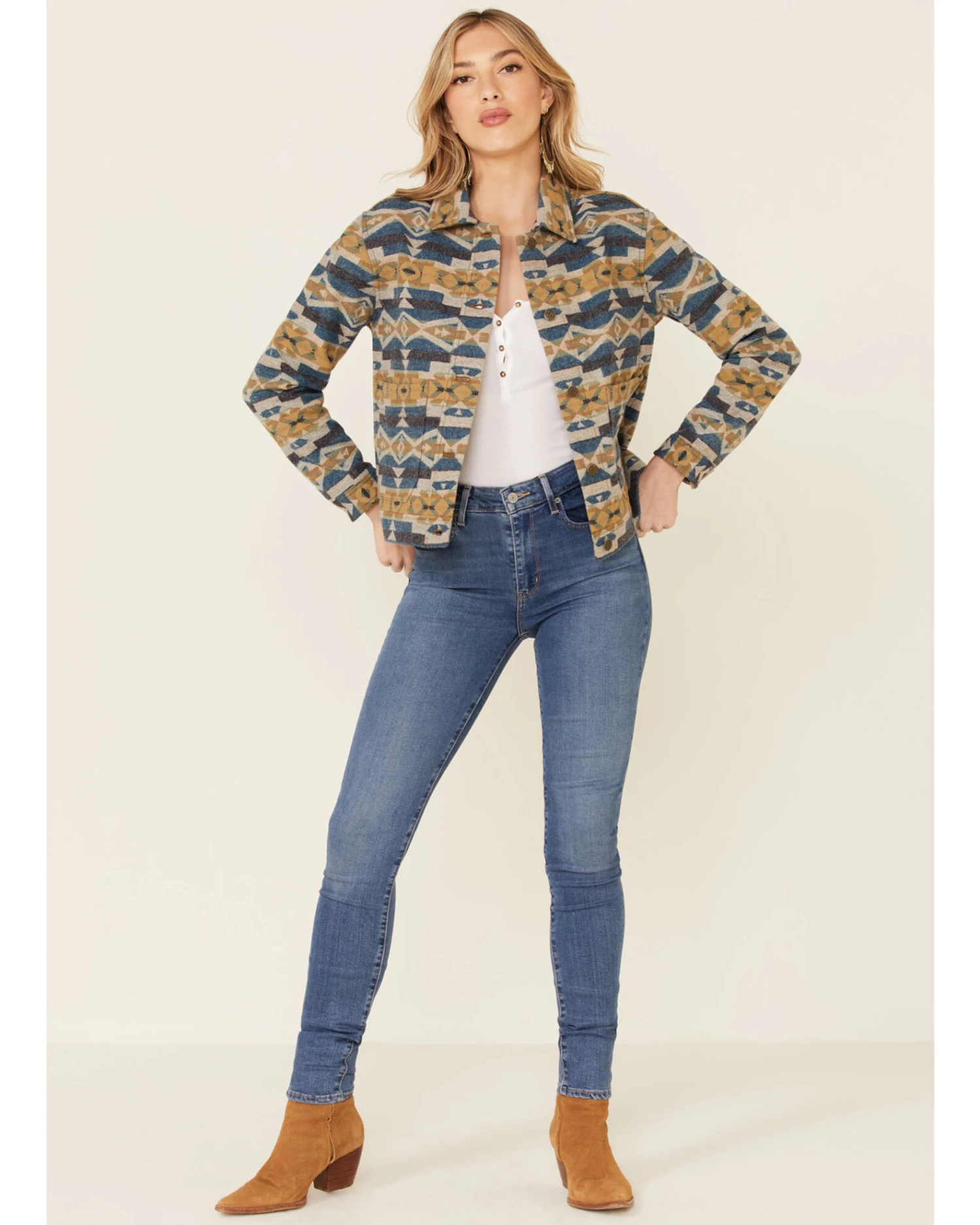 Pendleton Women's Navy Cardwell Wool Jacket 7 Pendleton Women's Navy Cardwell Wool Jacket - Image 5