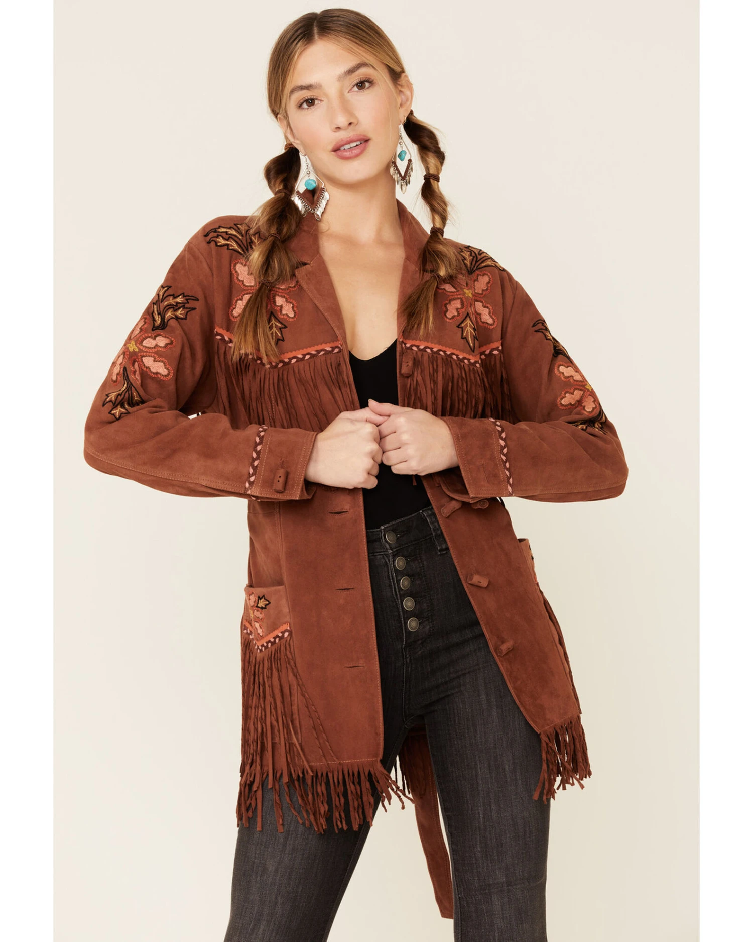 Double D Ranch Women's Viva Maria Fringe Suede Jacket 4 Double D Ranch Women's Viva Maria Fringe Suede Jacket - Image 2