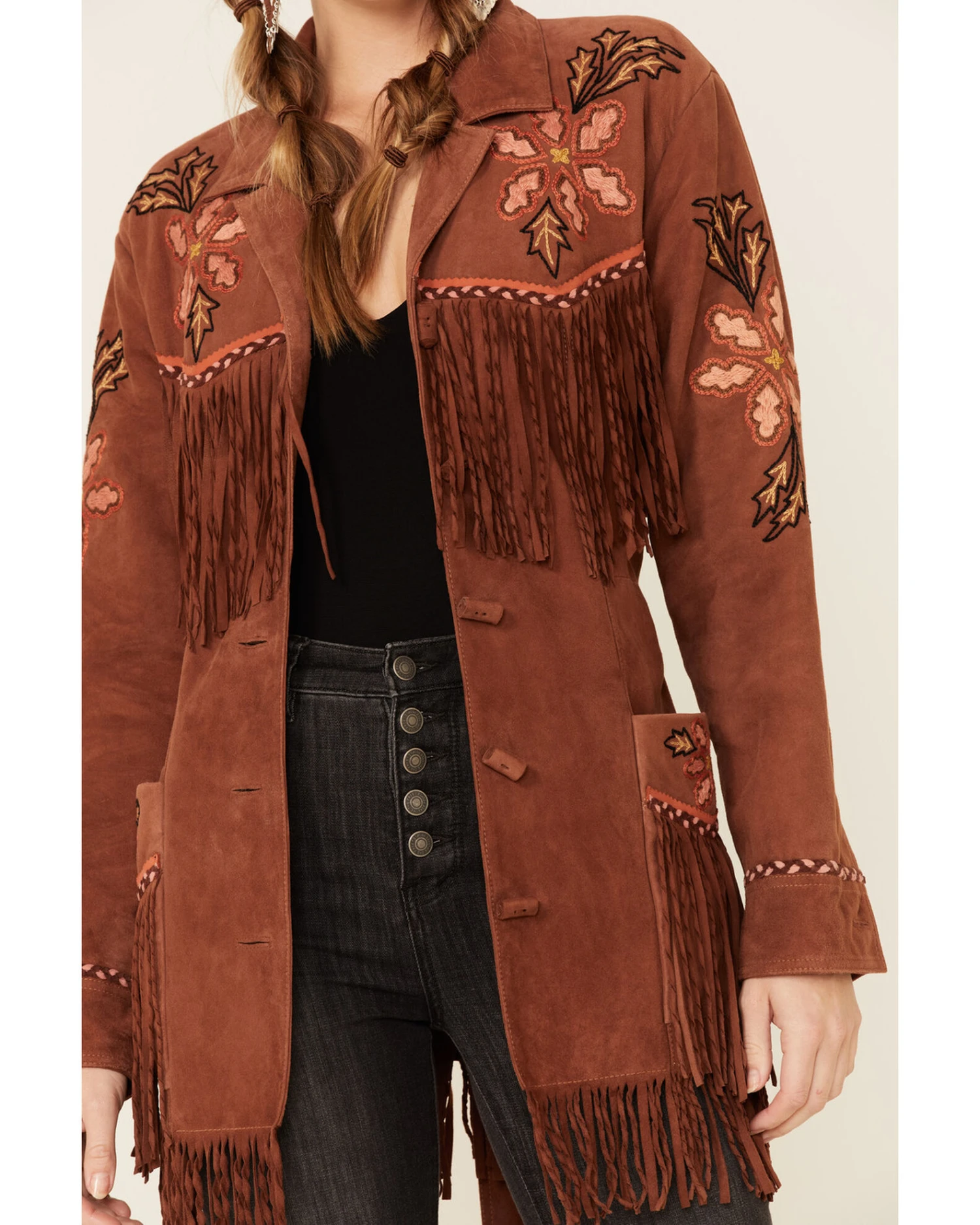Double D Ranch Women's Viva Maria Fringe Suede Jacket 7 Double D Ranch Women's Viva Maria Fringe Suede Jacket - Image 5
