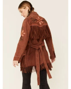 Double D Ranch Women's Viva Maria Fringe Suede Jacket 10 Double D Ranch Women's Viva Maria Fringe Suede Jacket -Western Cowboy Equipment Store 2000337241 200 P4