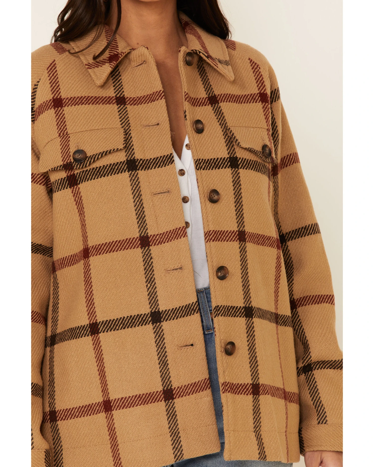 Pendleton Women's Windowpane Daphne Wool Jacket 4 Pendleton Women's Windowpane Daphne Wool Jacket - Image 2