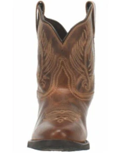 Laredo Women's Brown Shortie Western Booties - Round Toe 11 Laredo Women's Brown Shortie Western Booties - Round Toe -Western Cowboy Equipment Store 2000337536 200 P4