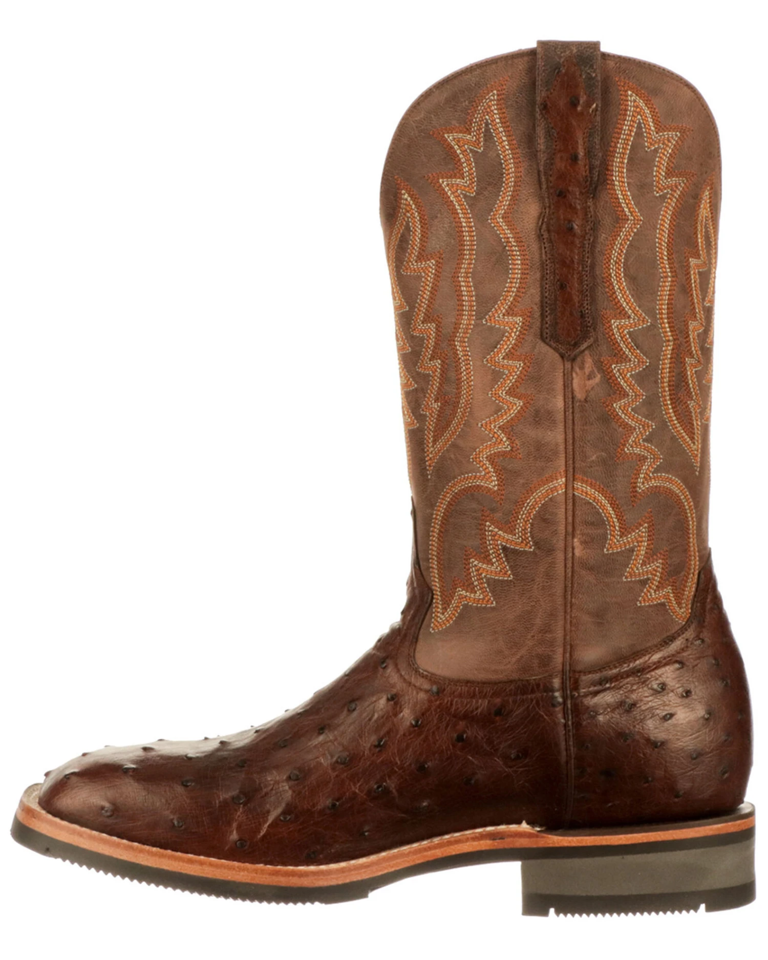 Lucchese Men's Rowdy Exotic Full-Quill Ostrich Western Boots - Square Toe 3 Lucchese Men's Rowdy Exotic Full-Quill Ostrich Western Boots - Square Toe
