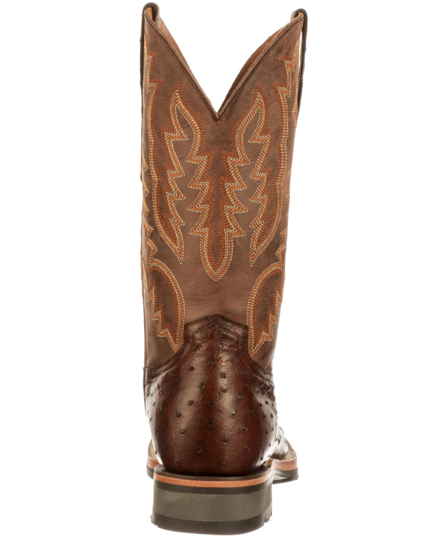 Lucchese Men's Rowdy Exotic Full-Quill Ostrich Western Boots - Square Toe 6 Lucchese Men's Rowdy Exotic Full-Quill Ostrich Western Boots - Square Toe - Image 4