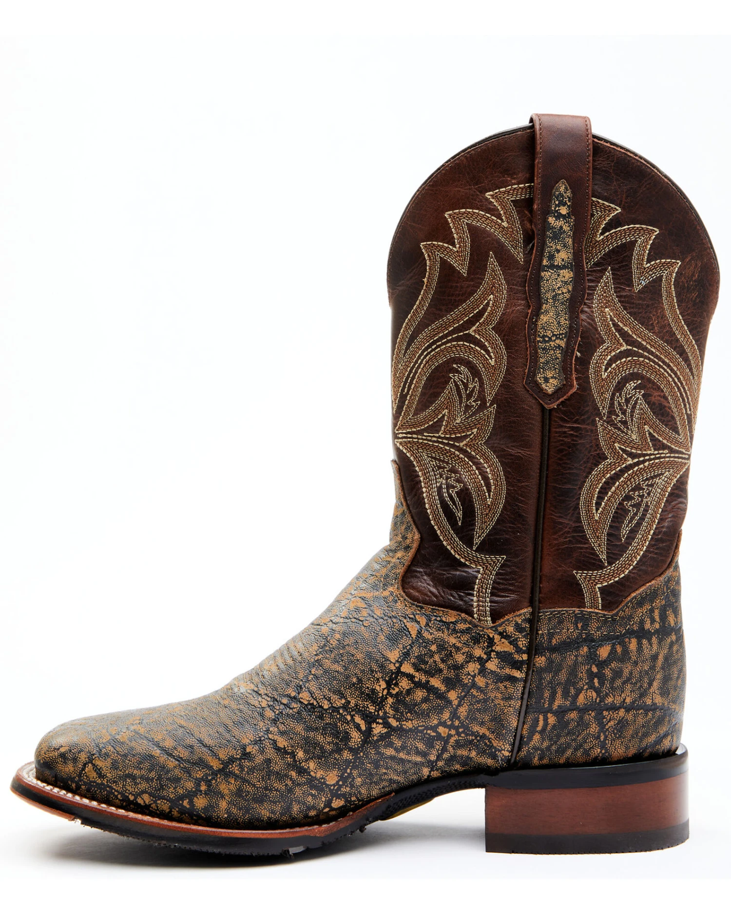 Dan Post Men's Elephant Print Western Performance Boots - Broad Square Toe 3 Dan Post Men's Elephant Print Western Performance Boots - Broad Square Toe