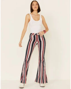 Shyanne Women's American Stripe Flare Leg Jeans 11 Shyanne Women's American Stripe Flare Leg Jeans -Western Cowboy Equipment Store 2000338347 600 P1