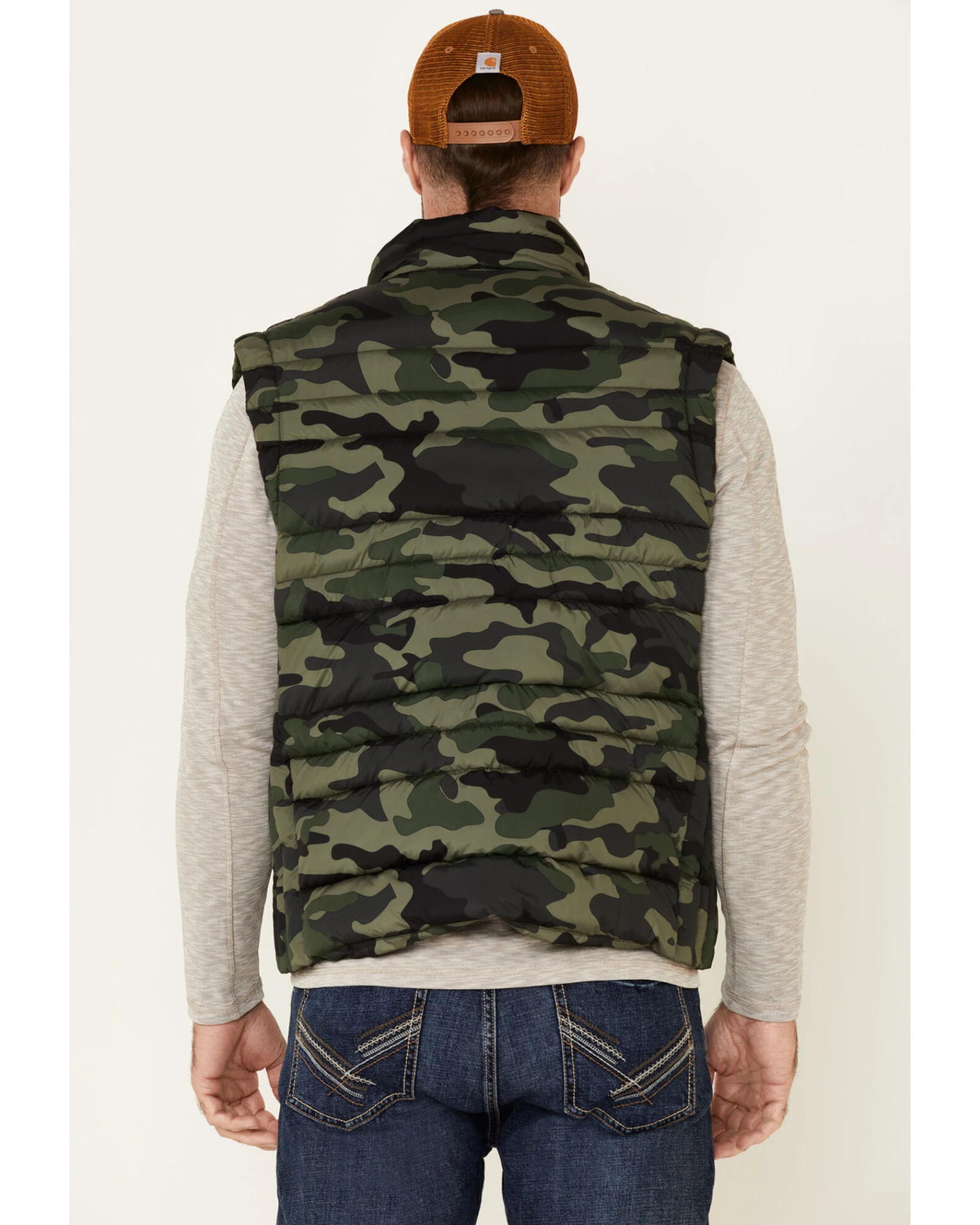 Flag & Anthem Men's Green Erieville Camo Print Puffer Vest 3 Flag & Anthem Men's Green Erieville Camo Print Puffer Vest