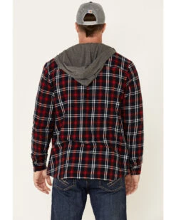 Flag & Anthem Men's Holloway Large Plaid Print Hooded Shirt Jacket 9 Flag & Anthem Men's Holloway Large Plaid Print Hooded Shirt Jacket -Western Cowboy Equipment Store 2000339320 900 P4
