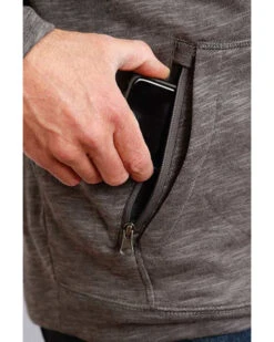 Stetson Men's USA Slub French Terry Hooded Sweatshirt 7 Stetson Men's USA Slub French Terry Hooded Sweatshirt -Western Cowboy Equipment Store 2000339697 020 P3