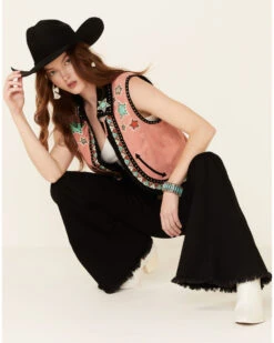 Double D Ranch Women's Song Of The West Suede Vest 9 Double D Ranch Women's Song Of The West Suede Vest -Western Cowboy Equipment Store 2000340293 840 P1