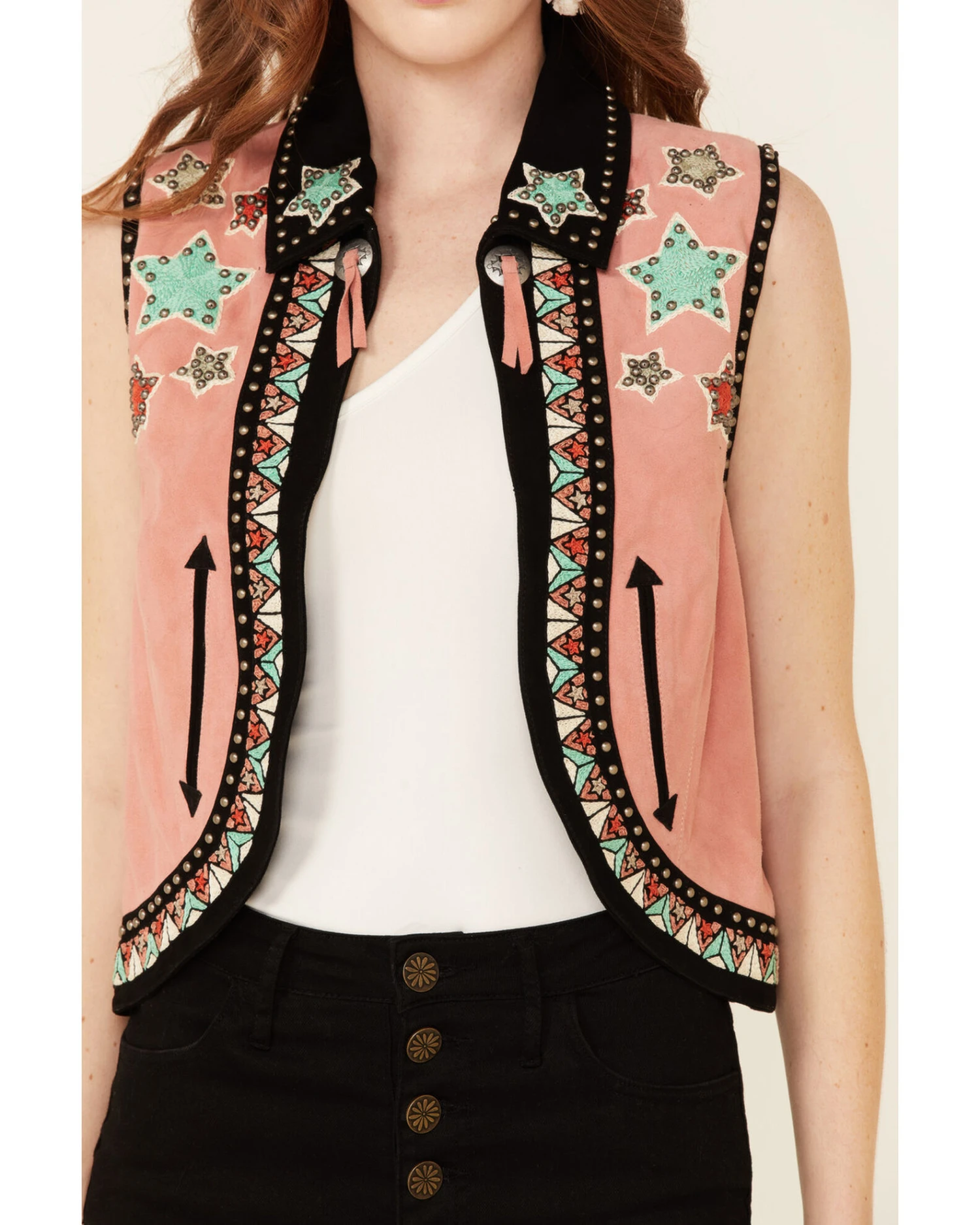 Double D Ranch Women's Song Of The West Suede Vest 5 Double D Ranch Women's Song Of The West Suede Vest - Image 3