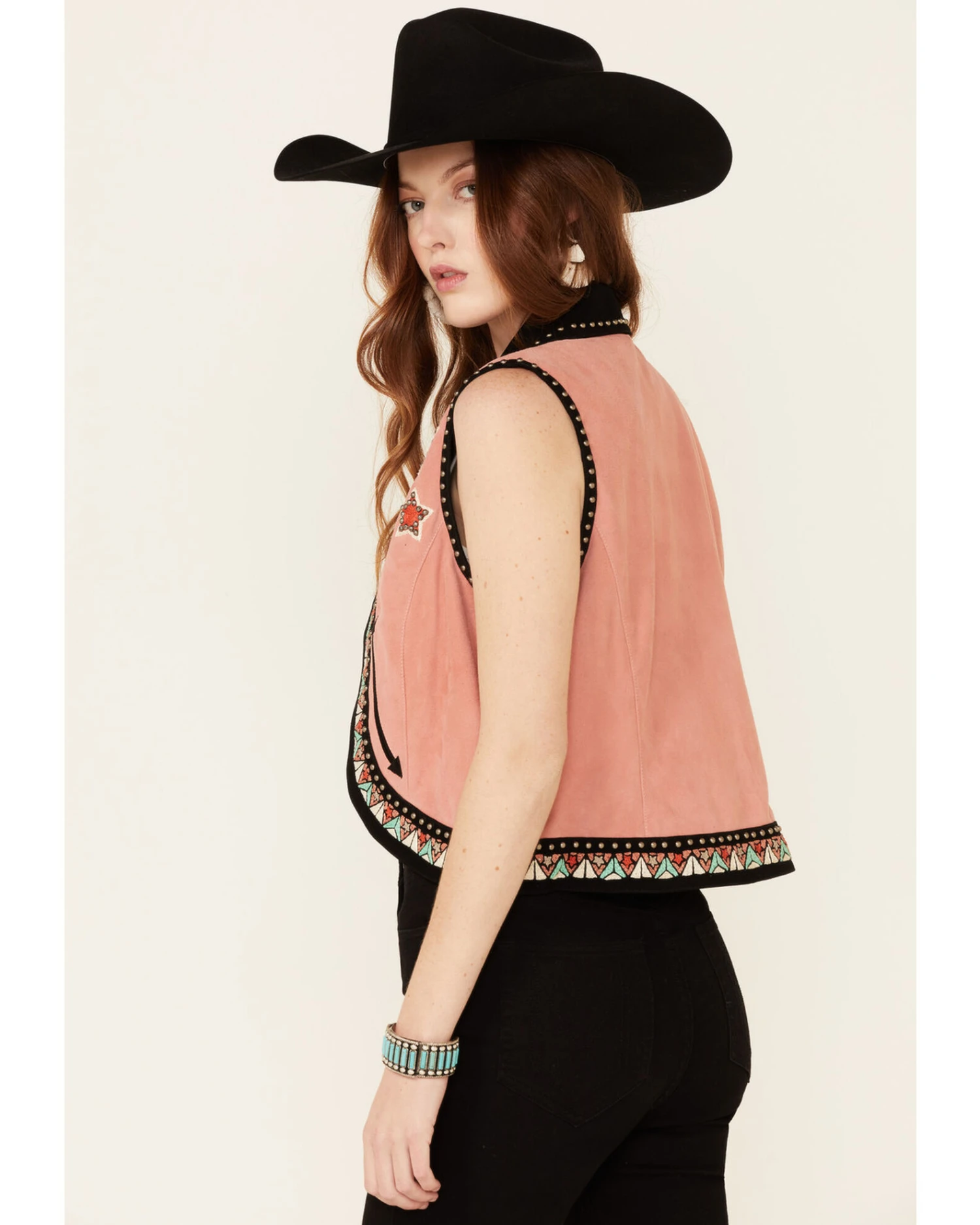 Double D Ranch Women's Song Of The West Suede Vest 4 Double D Ranch Women's Song Of The West Suede Vest - Image 2