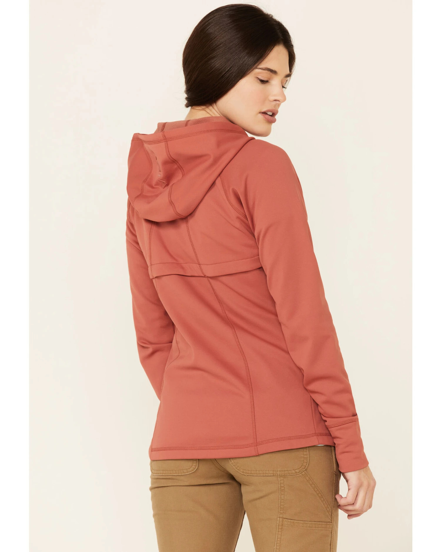 Ariat Women's Marsala Attain Thermal Zip-Front Hoodie 5 Ariat Women's Marsala Attain Thermal Zip-Front Hoodie - Image 3