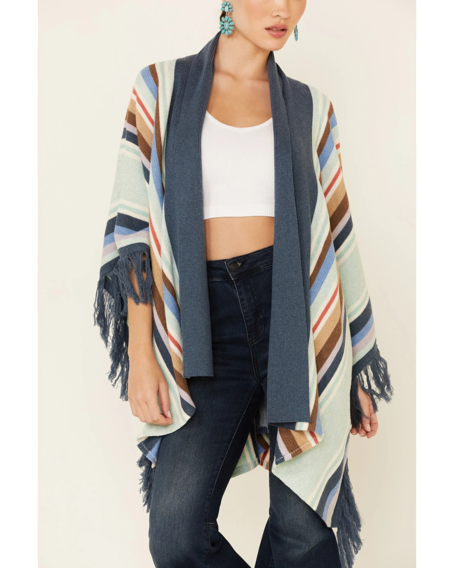 Tasha Polizzi Women's Topaz Ventura Serape Kimono Cardigan 6 Tasha Polizzi Women's Topaz Ventura Serape Kimono Cardigan - Image 4
