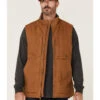 Hawx Men's Rust Copper Browder Weathered Duck Zip-Front Insulated Work Vest -Western Cowboy Equipment Store 2000342833 220 P1