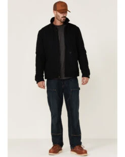 Hawx Men's Black Crawford Weathered Insulated Zip-Front Work Jacket 10 Hawx Men's Black Crawford Weathered Insulated Zip-Front Work Jacket -Western Cowboy Equipment Store 2000342850 001 P3