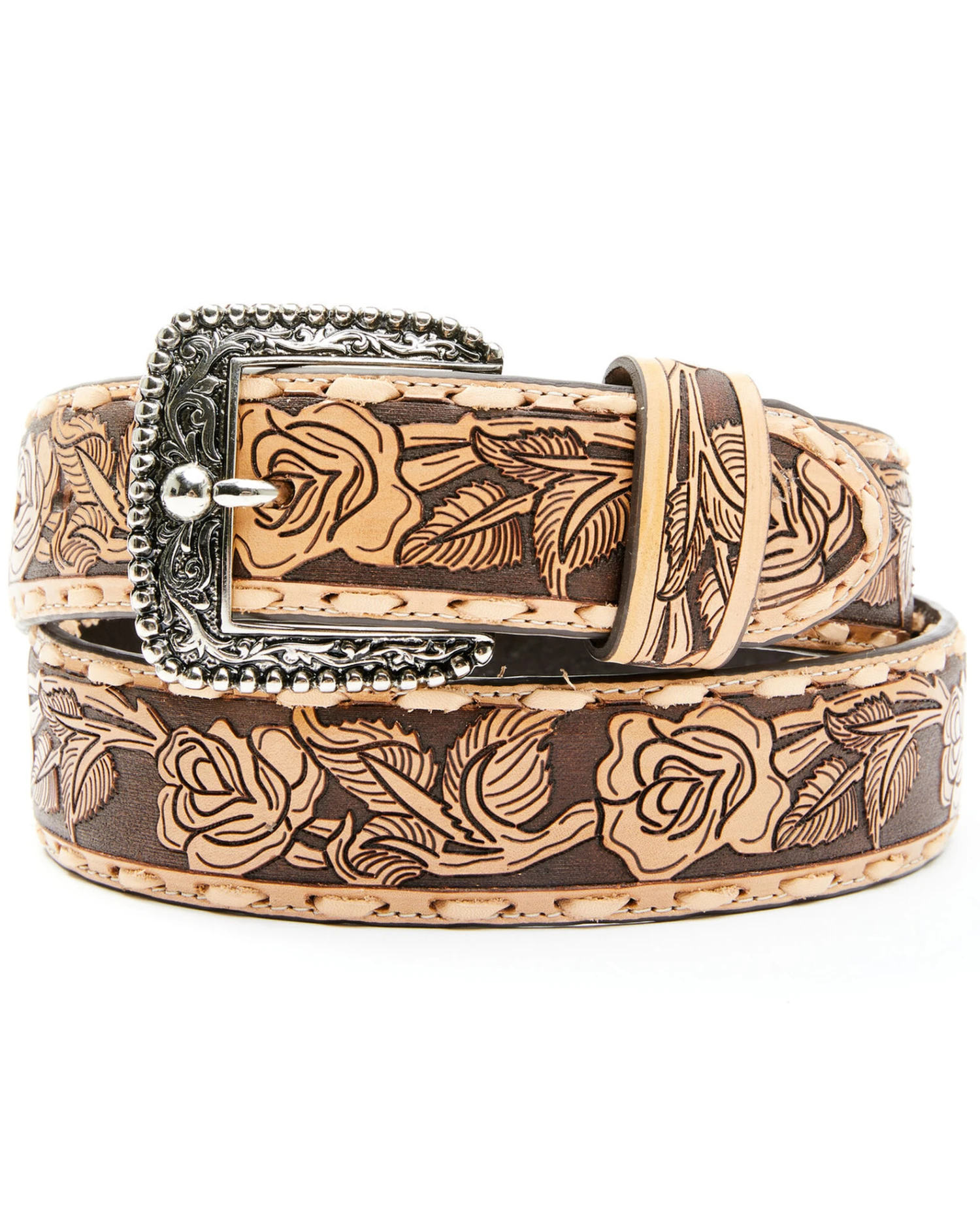 Idyllwind Women's Just A Rose Tooled Belt 3 Idyllwind Women's Just A Rose Tooled Belt
