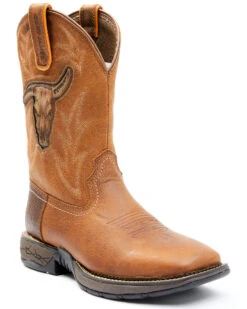 Brothers & Sons Men's Skull Western Performance Boots - Broad Square Toe -Western Cowboy Equipment Store 2000343036 280 P1