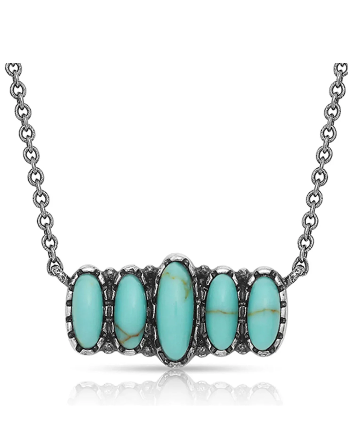 Montana Silversmiths Women's Turquoise Quint Bar Necklace 3 Montana Silversmiths Women's Turquoise Quint Bar Necklace