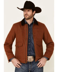 Pendleton Men's Whiskey Carson City Canvas Zip-Front Barn Coat 9 Pendleton Men's Whiskey Carson City Canvas Zip-Front Barn Coat -Western Cowboy Equipment Store 2000344099 235 P2