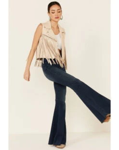 Understated Leather Women's Leather Peace Zip-Front Vest 9 Understated Leather Women's Leather Peace Zip-Front Vest -Western Cowboy Equipment Store 2000344481 110 P2