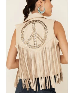 Understated Leather Women's Leather Peace Zip-Front Vest