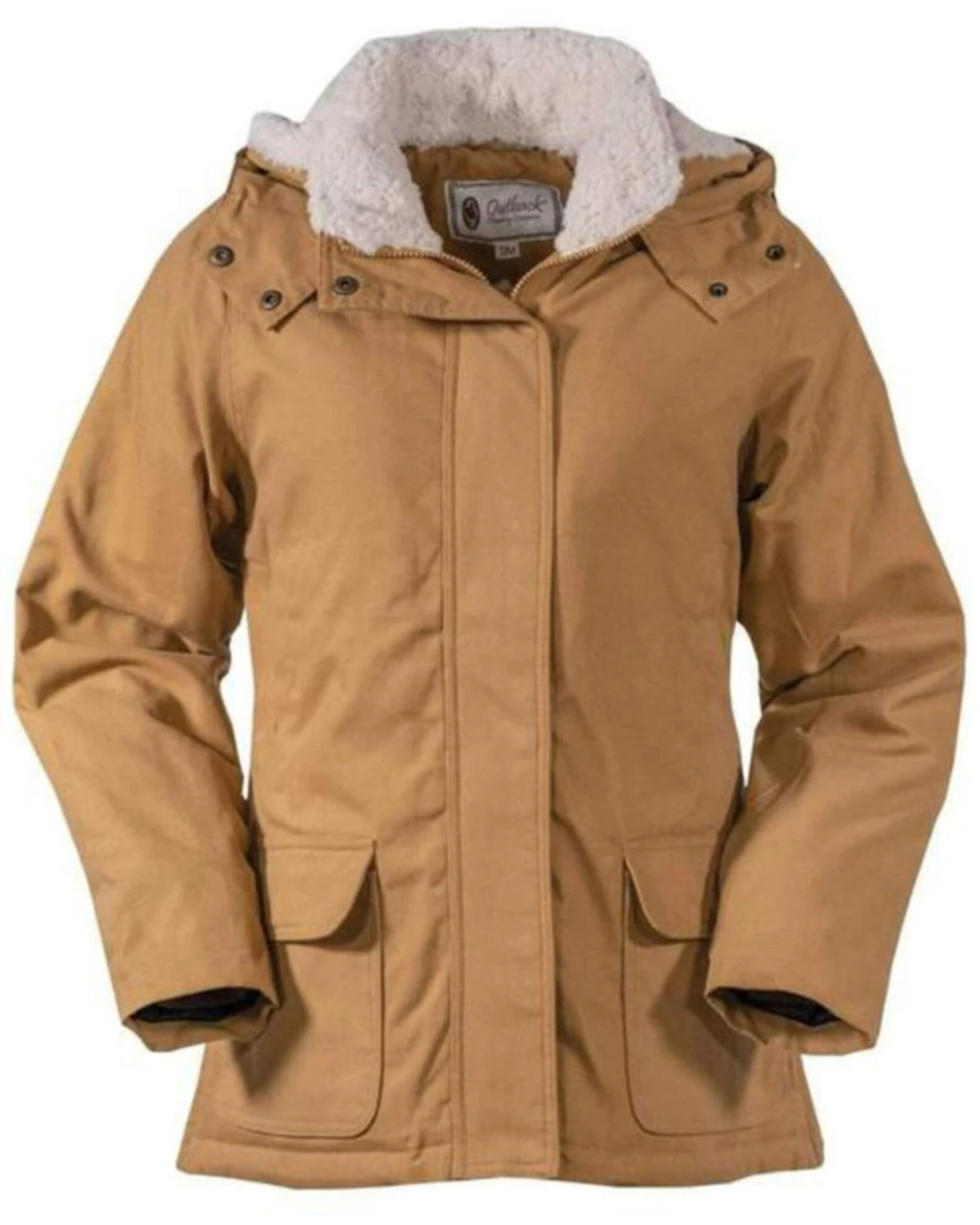 Outback Trading Co Women's Tan Canvas Juniper Fleece Hooded Jacket 5 Outback Trading Co Women's Tan Canvas Juniper Fleece Hooded Jacket - Image 3