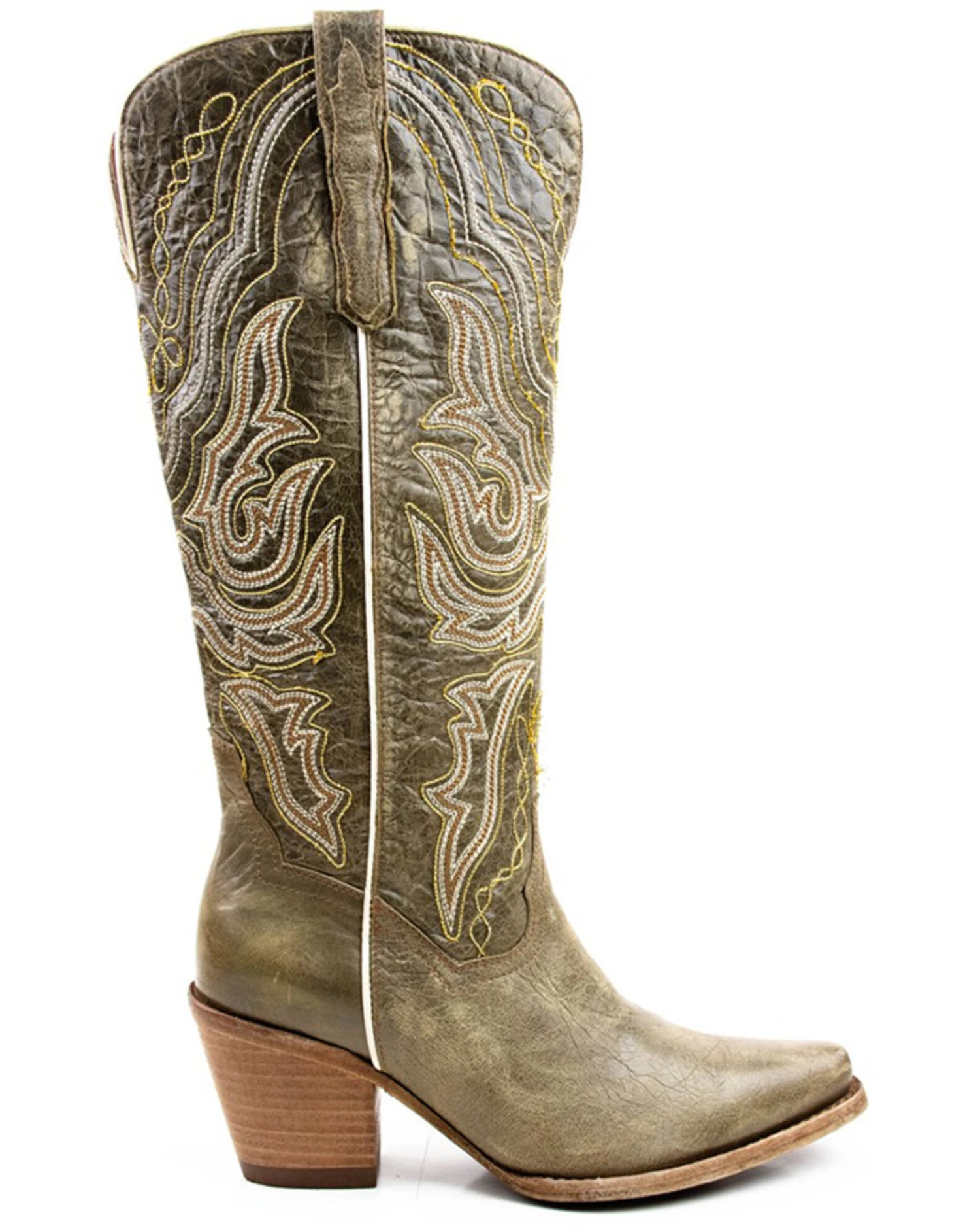 Dan Post Women's Vintage Embroidered Tall Western Boots - Snip Toe 3 Dan Post Women's Vintage Embroidered Tall Western Boots - Snip Toe