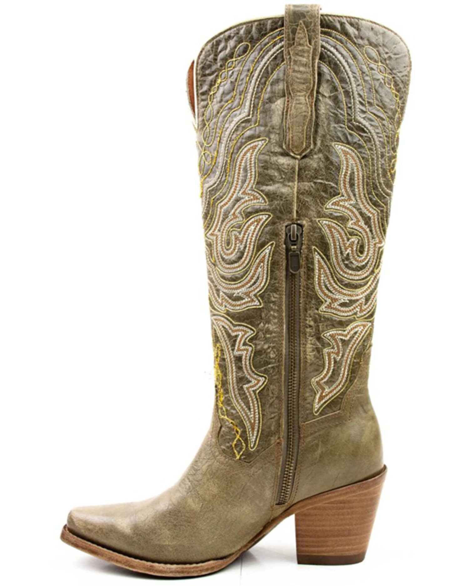 Dan Post Women's Vintage Embroidered Tall Western Boots - Snip Toe 4 Dan Post Women's Vintage Embroidered Tall Western Boots - Snip Toe - Image 2