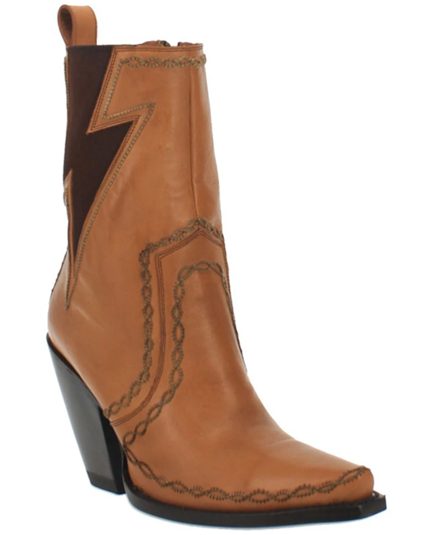 Dan Post Women's Zipper Western Booties - Snip Toe 4 Dan Post Women's Zipper Western Booties - Snip Toe - Image 2