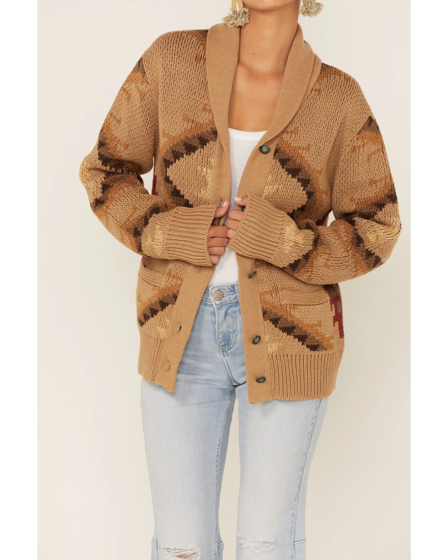 Tasha Polizzi Women's Esme Geo Cardigan 3 Tasha Polizzi Women's Esme Geo Cardigan