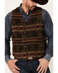 Outback Trading Co. Brown Owen Southwestern Print Snap-Front Vest 9 Outback Trading Co. Brown Owen Southwestern Print Snap-Front Vest -Western Cowboy Equipment Store 2000344765 200 P3